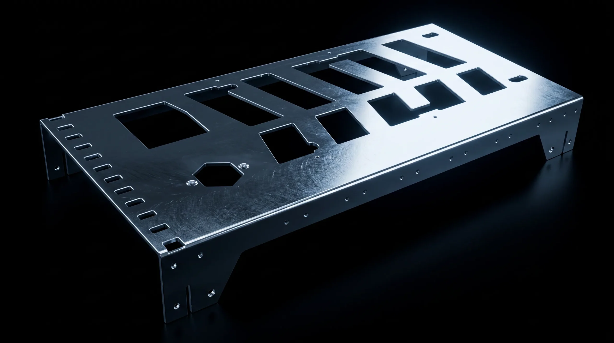 Precision laser-cut metal components with tight tolerances