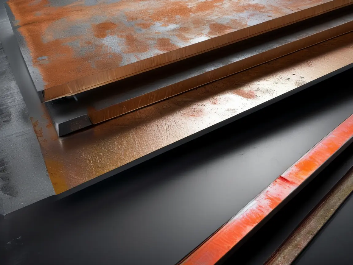 Bare steel embed plates and galvanized embed plates compared