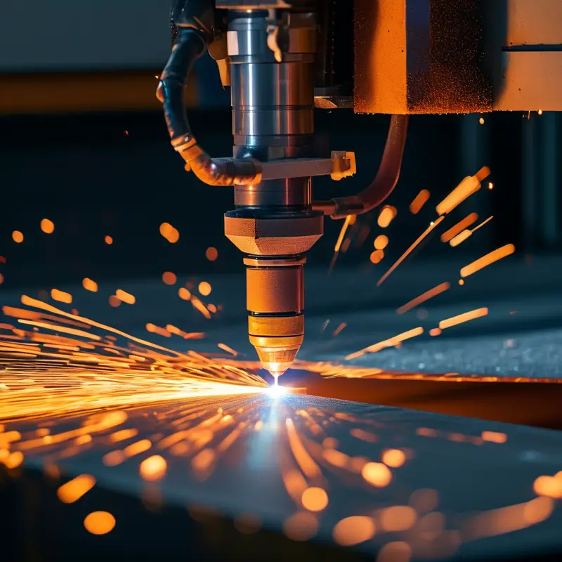 Fiber laser cutting thick carbon steel base plate for structural steel columns