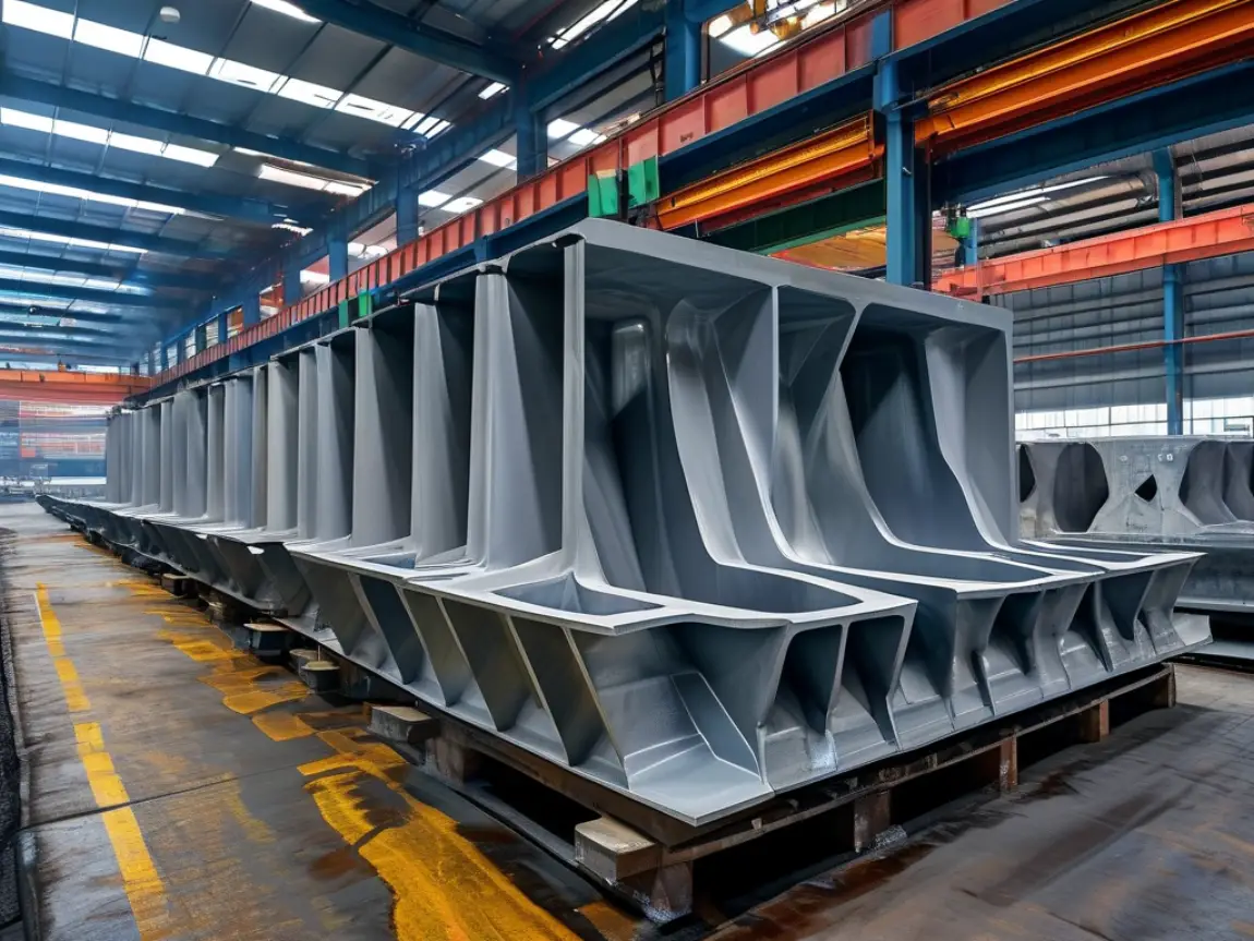 Steel precast concrete mould fabricated in a Chinese factory